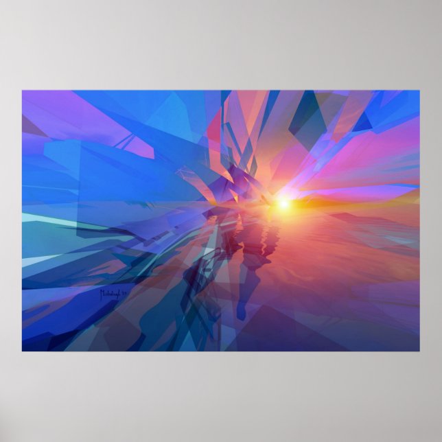 Domínio sem carateres - abstrato art poster (Frente)