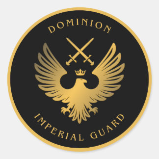 Dominion Imperial Guarda grandes adesivos redondos