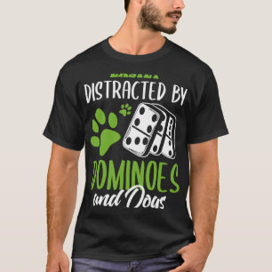Dominoes Camisa Engraçada Jogo do Cachorro Dominoe