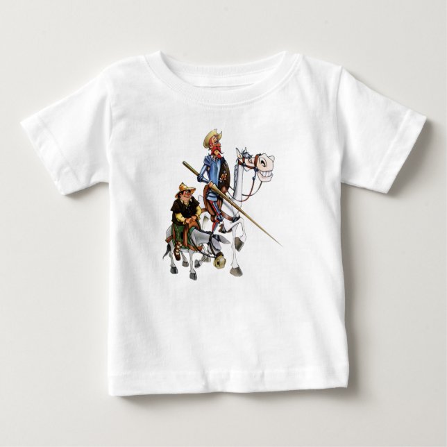 DON QUIJOTE, SANCHO, T-SHIRT Camiseta de (Frente)