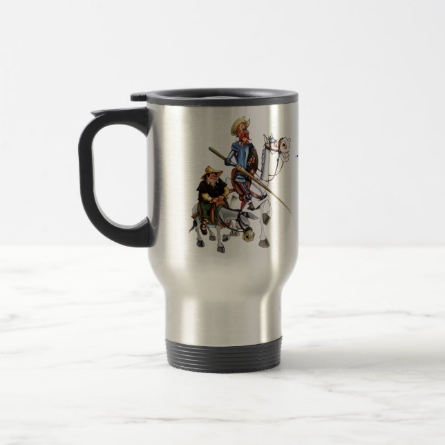 DON QUIJOTE, SANCHO, Taza - caneca de Cervantes (Esquerda)