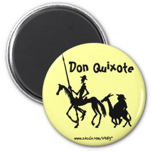 Don Quixote e imã gráfica Sancho Panza