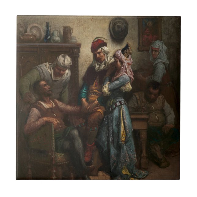 Don Quixote e Sancho Panza Entretidos por Basil (Frente)