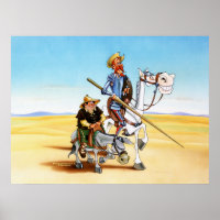 DON QUIXOTE & SANCHO - IMPRESSÃO CANVAS