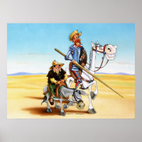 DON QUIXOTE & SANCHO - IVth. Poster do Centenário