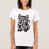 Dona Louca por Gatos - Camiseta engraçada para ama