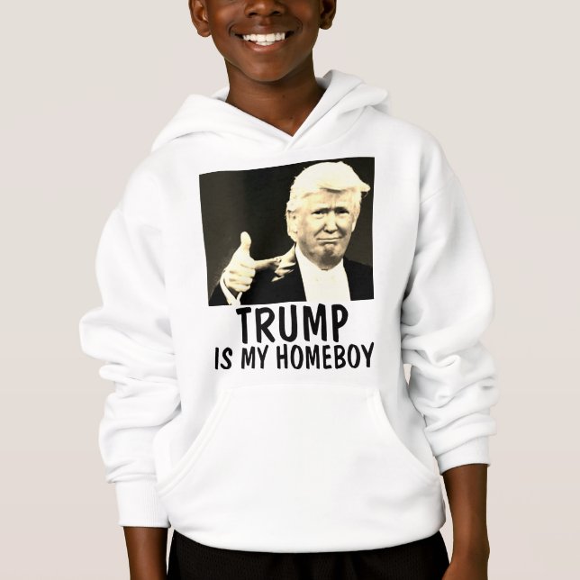 DONALD TRUMP caçoa t-shirt, MEU FICAR EM CASA (Frente)