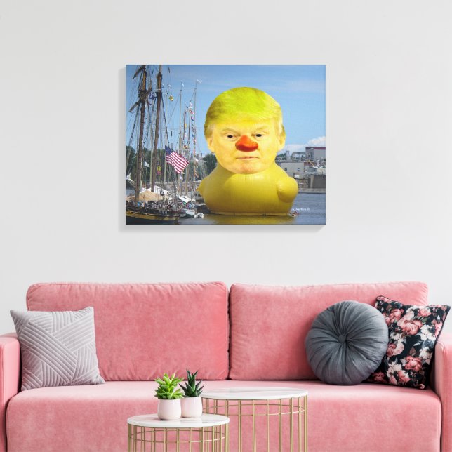 Donald Trump - Canvas Amarelo de borracha (Insitu(Sala de estar))