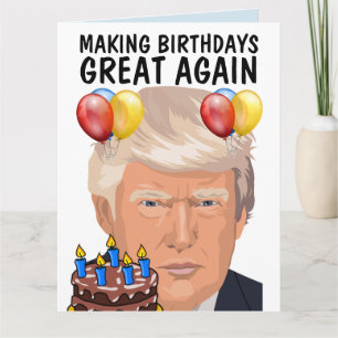 DONALD TRUMP - Cartões de saudação de NASCIMENTO