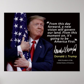 Donald Trump Cotação Poster de 8" x 11,5"