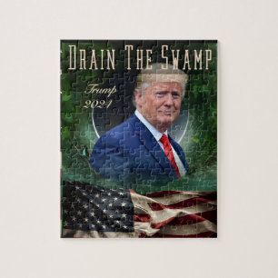 Donald Trump Drena O quebra-cabeça do pântano MAGA