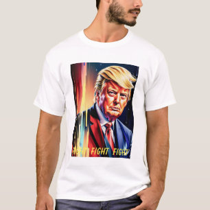 DONALD TRUMP LUTA, LUTA, LUTA CONTRA A Camisa FUTU