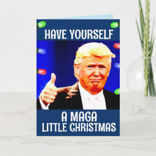DONALD TRUMP MAGA PEQUENOS cartões de Natal