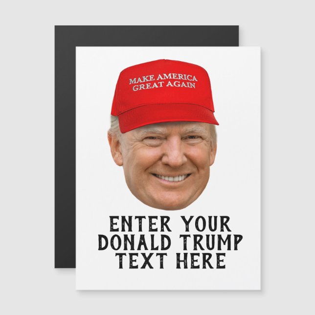 DONALD TRUMP MAGA PERSONALIZADO (Frente/Verso)