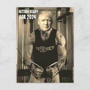 DONALD TRUMP NO CARTÃO POSTAL GYM 2024