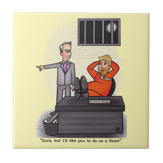 Donald Trump Pale Yellow Cerâmica Azulejo