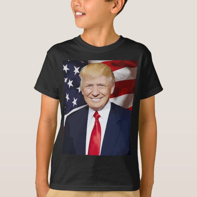 DONALD TRUMP PATRIOTIC T SHIRTS KIDS CAMISETAS (Frente)