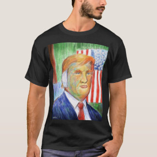 Donald Trump Van Gogh camiseta básica escura