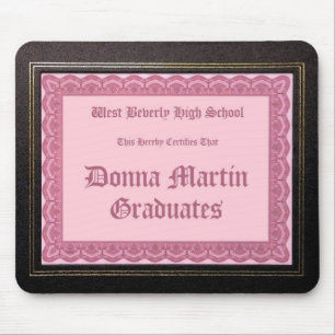 Donna Martin gradua o mousepad do diploma