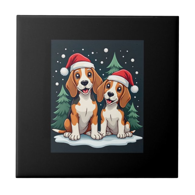 Dono de Beagle de Natal Roupa de Natal de Festa de (Frente)