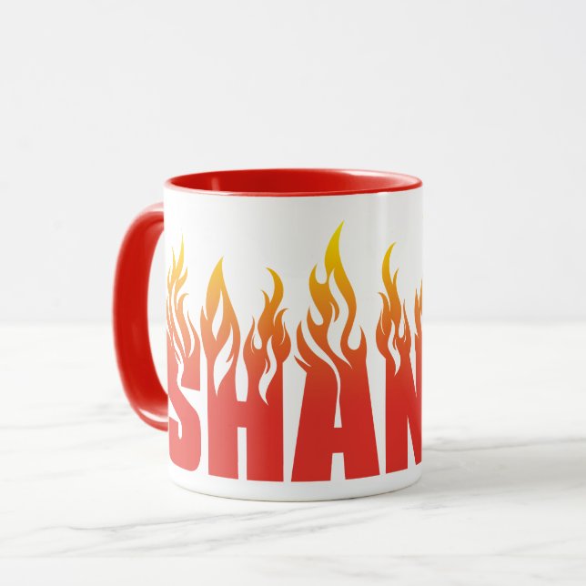 Dono do rei Shango da caneca de incêndio TwoTone (Frente Esquerda)