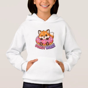 Donut Fofo de Raposa Kawaii Não se Preocupe Piada