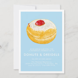 Donuts & Dreidels | Convite de Festa de Hanukkah