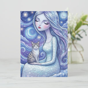 Donzela da Lua de Inverno & Gato Prateado Fantasia