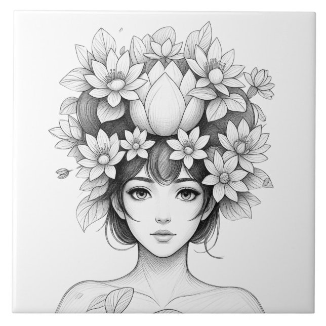 Donzela Flor de Lótus (Frente)