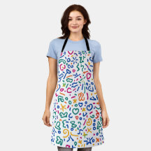 Doodle divertido formas coloridas vibrantes 