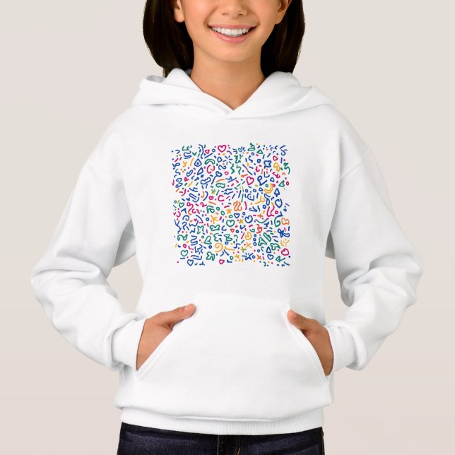 Doodle divertido formas coloridas vibrantes  (Frente)