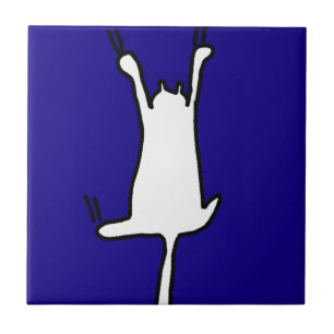 Doodle do gato de Cute&Funny no azul