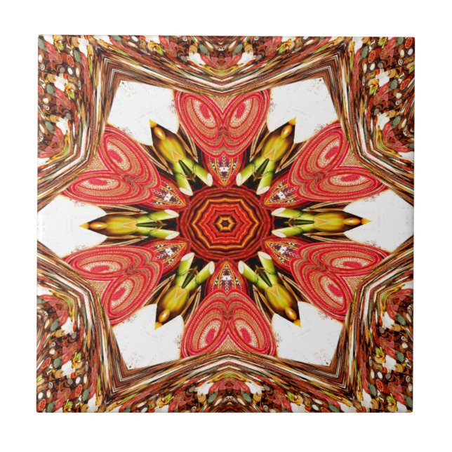 Doodle Floral Art Impressão (Frente)