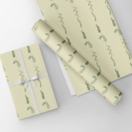 Doodle floral verde