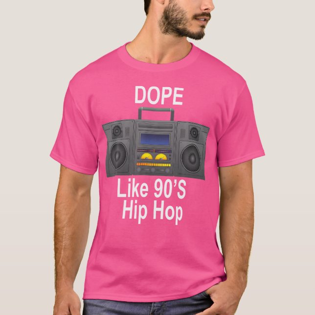 Dope Como A Camisa De Boombox Da Escola Antiga De  (Frente)