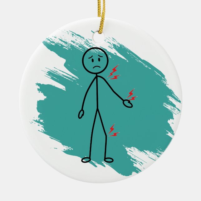 Dor Autoimune Humor Personalizado Enfeite Engraçad (Frente)