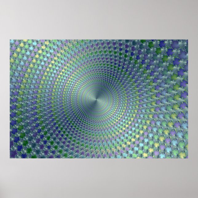 Dor de cabeça - Poster Fractal (Frente)