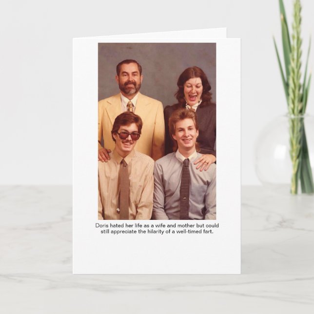 Doris Wife e Mãe Cartão de Saudação (Frente)