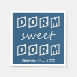 "Dorm Sweet Dorm" - guardanapos de papel personali