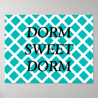 Dorm Sweet Dorm Poster personalizável