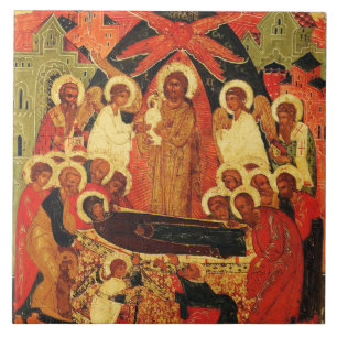 Dormição da Mãe de Deus ícone ortodoxo