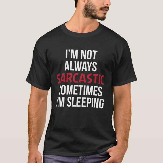 Dormir Noite Dormindo Camisetas Gráficas De Sarcas (Frente)