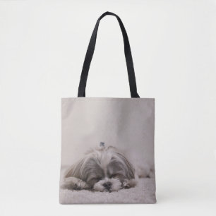 Dormir Shih tzu Tote Bag, Cachorro Dormindo