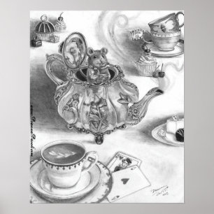 Dormouse Poster Alice no País das Maravilhas Poste