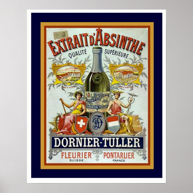 Dornier-Tuller Absinthe Poster 16 x 20 (Frente)