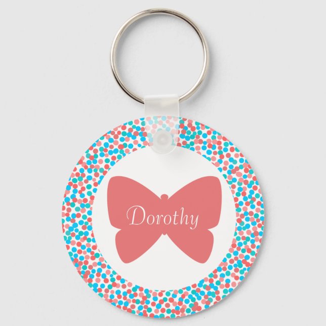 Dorothy Butterfly Dots Chaveiro (Frente)