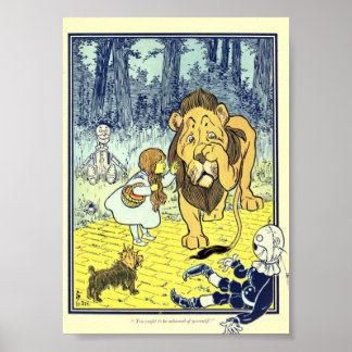 Dorothy e o Poster do Leão (Feiticeiro de Oz)