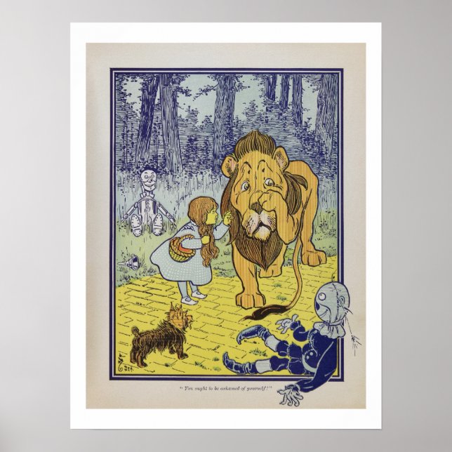 Dorothy encontra o Poster do Leão Cowardly (Frente)