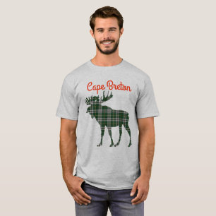 Dos alces bretães do tartan do cabo camisa bonito