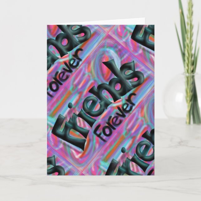 Dos amigos cartão para sempre (Frente)